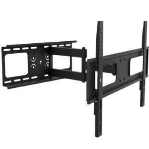 ÷ Soporte de pared orientable equip para pantalla de 37- 70" doble brazo inclinable -20 +10 giratorio"