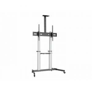 ÷ Soporte de suelo con ruedas equip para pantallas de 60-100 color plata max.vesa 1000x400"
