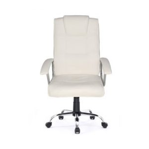 ÷ Silla de oficina equip respaldo alto color blanco recubrimiento pu de alta calidad ergonomica