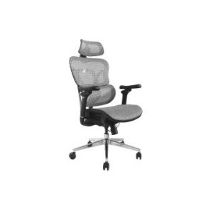 ÷ Silla de oficina ergonomica equip 651050 premium color gris tapiceria malla 5 posiciones