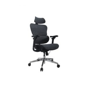 ÷ Silla de oficina ergonomica equip 651052 premium color negro azulado tapiceria malla 5 posiciones