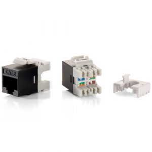 ÷ Kit 8 uds conector hembra rj45 utp cat6 slim panel keystone