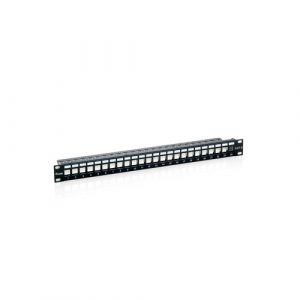 ÷ Patch panel vacio cat.6 24 puertos keystone 1u