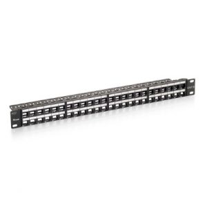 ÷ Patch panel vacio utp cat.6 48 puertos keystone slim 1u