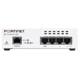 ÷ Fortinet fortigate fg-30g 4x ge rj45 ports (including 3x internal ports, 1x wan ports)