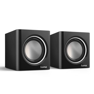 ÷ Altavoces 2.0 hama sonic mobil 185 jack 3.5mm alimentado por usb control de volumen color negro