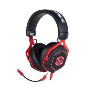 ÷ Headset konix dungeons and dragons 7.1 d20 micro flexible multiplataforma kx-dnd-gh-r20-pc