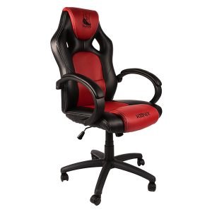 ÷ Silla gamer konix drakkar jotun gran comodidad y ergonomia? color negro y rojo kon chair dk jotun