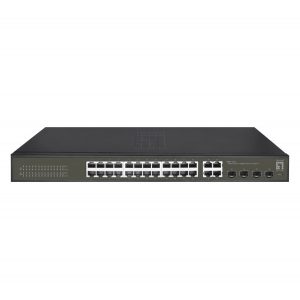 ÷ Switch semigestionable level one hilbert 24p giga + 4p sfp giga carcasa metalica