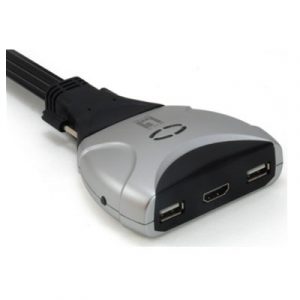 ÷ Conmutador automatico level one v/t/m 1a2 cpus hdmi usb con audio cables incluidos