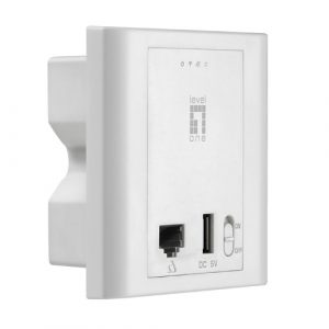 ÷ Punto de acceso interior wifi level one wap-6221 300n poe para montaje en pared caja 86mmx86mm puert