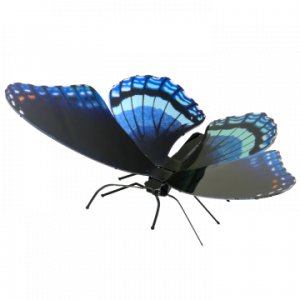 ÷ Maqueta 3d metal fascinations mariposa red-spotted purple montaje sin pegamento ni soldadura