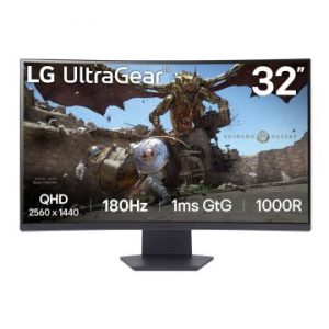 ÷ Monitor 32 curvo dp hdmi lg 32gs60qc-b-qhd 2560x1440 180 hz 1000r "