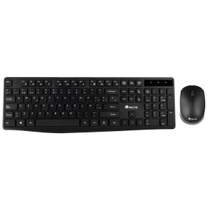 ÷ Teclado y mouse ngs wireless allure con adaptador usb