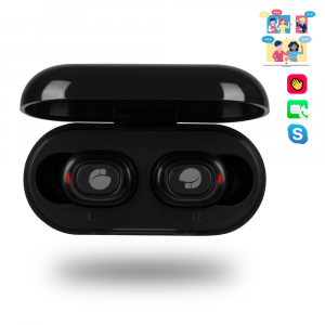 ÷ Auricular intrauditivo bluetooth ngs artica lodge true wireless con base de carga color negro*