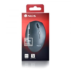÷ Mouse ngs wireless ergo bee black con teclas silenciosas negro