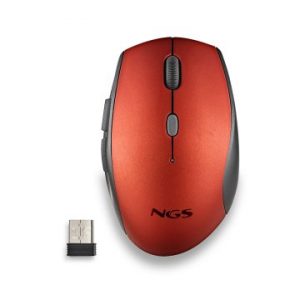 ÷ Mouse ngs wireless bee red con teclas silenciosas
