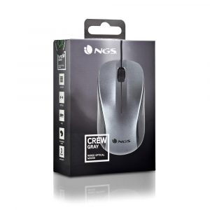 ÷ Mouse ngs crew gray con cable de 1200 dpi