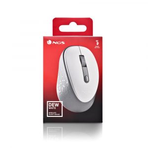 ÷ Mouse ngs wireless dew white con nano receptor-800/1600 dpi 2,4ghz blanco