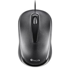 ÷ Mouse ngs easy delta black optico con cable