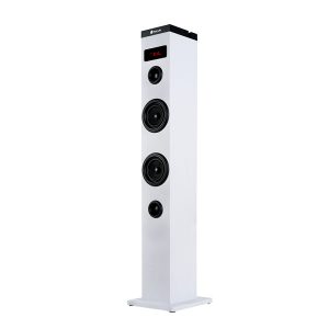 ÷ Altavoz torre port?til ngs sky charm 50w bluetooth usb radio aux entrada optica color blanco
