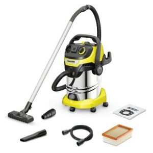 ÷ Aspirador solidos y liquidos karcher wd6ps deposito acero inoxidable 30l filtro plano 1300w cable 6m