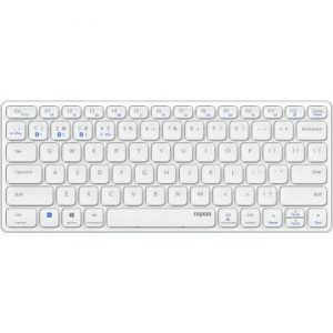 ÷ Teclado rapoo wireless y bluetooth e9600m 2.4ghz bt 3.0 5.0 dise?o ultrafino compacto bateria gris