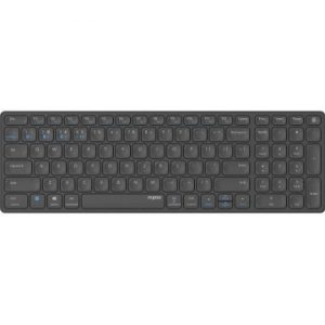 ÷ Teclado rapoo wireless y bluetooth e9700m portugues 2.4ghz bt 3.0 5.0 dise?o ultrafino bateria