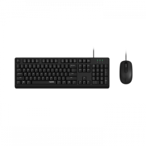 ÷ Teclado y mouse rapoo nx1500 1000dpi cable 1,5m color negro