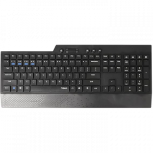 ÷ Teclado rapoo wireless y bluetooth 8200t portugues 2.4ghz bt 3.0 4.0 teclas multimedia color negro