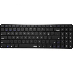 ÷ Teclado rapoo wireless y bluetooth e9100m portugues 2.4ghz bt 3.0 4.0 dise?o ultrafino negro