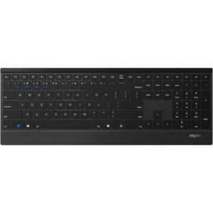 ÷ Teclado rapoo wireless y bluetooth e9500m portugues 2.4ghz bt 3.0 4.0 dise?o ultrafino negro