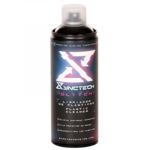 ÷ Synctech aerosol para plasticos glitch spray 400ml limpia reacondiciona y protege superficies plasti