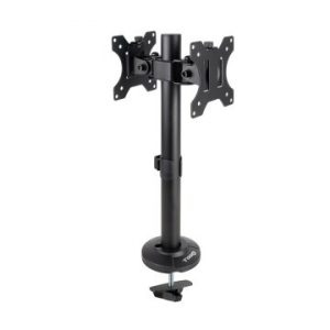 ÷ Soporte de mesa tooq db1132tn-b para 2 pantallas 17-32" gira e inclina color negro"