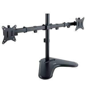 ÷ Soporte de mesa con base tooq db1702tn-b para 1 pantalla 17-32" gira incli 2 brazos negro"