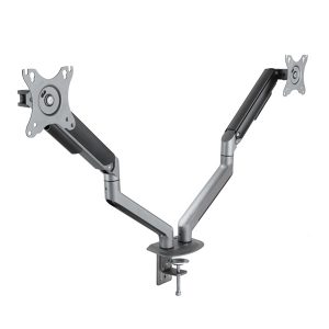 ÷ Soporte de mesa tooq db4132tnr-g para 2 pantallas 17-32 max 9kg/brazo vesa max. 100x100 gris/negro"