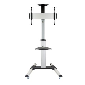 ÷ Soporte de suelo con ruedas tooq fs1870m-b para pantalla de 37-70 aluminio max. 50kg vesa max. 600x"