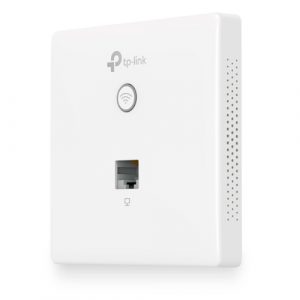 ÷ Punto de acceso interior wifi tp-link eap115-wall con placa de pared 300mb en 2,4ghz poe pasivo 2 an