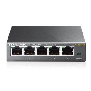 ÷ Switch semigestionable tp-link sg105e 5p giga carcasa metalica