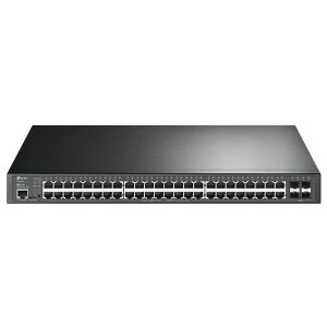 ÷ Switch gestionable l2 tp-link tl-sg3452 48p giga l2 poe+ (384w) mas 4 ranuras gigabit sfp puerto de