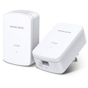 ÷ Homeplug mercusys mp500 kit con conexion lan gigabit kit 2 unidades