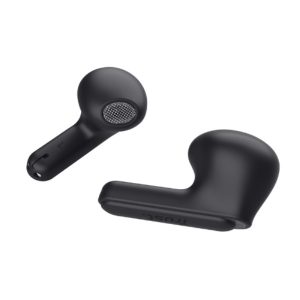 ÷ Auricular intrauditivo bluetooth trust yavi 25298 negro enc base de carga usb-c control tactil 23h