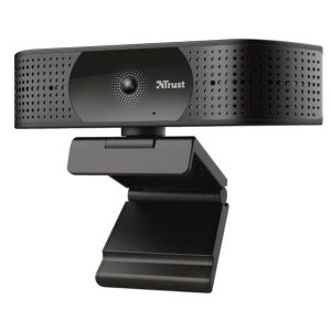 ÷ Webcam para streaming trust 4k tw-350 ultra hd campo vision 74? 2 microfonos int. filtro prvacidad 2