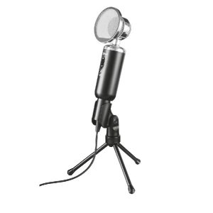 ÷ Microfono trust madell desktop - angulo ajustable - boton mute - cable de 2.5m  jack 3.5mm - rejill*