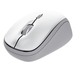 ÷ Mouse trust wireless y bluetooth yvi+ blanco 1600dpi ajustable 3 botones 3 dispositivos