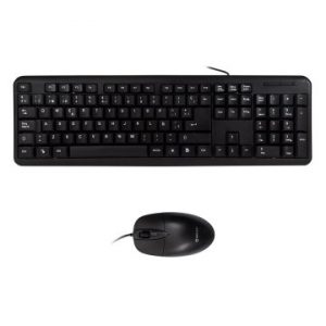 ÷ Teclado y mouse unykach oem 1200dpi negro mate