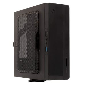÷ Caja itx unykach uk1007 uso en posicion horicontal o vertical, incluye soporte vesa para colgar usb