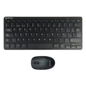 ÷ Teclado y mouse unykach wireless mk288 pro nano compacto 1200dpi 2.4g negro
