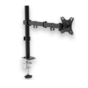 ÷ Soporte de mesa unyka uk710101 para 1 pantalla 10-32 1 cabezal ajustable y giratorio max. 10kg vesa"