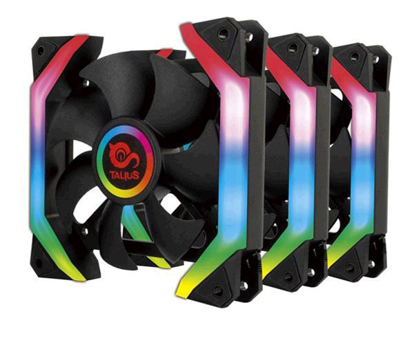 Kit Shield Rgb Talius - 3 Ventiladores + Centralita Shield Spectrum Rgb + Control Remoto / TAL-FANSHIELDKIT